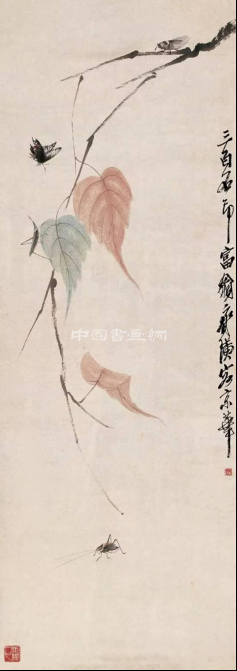 齐白石八十多岁画的蝉