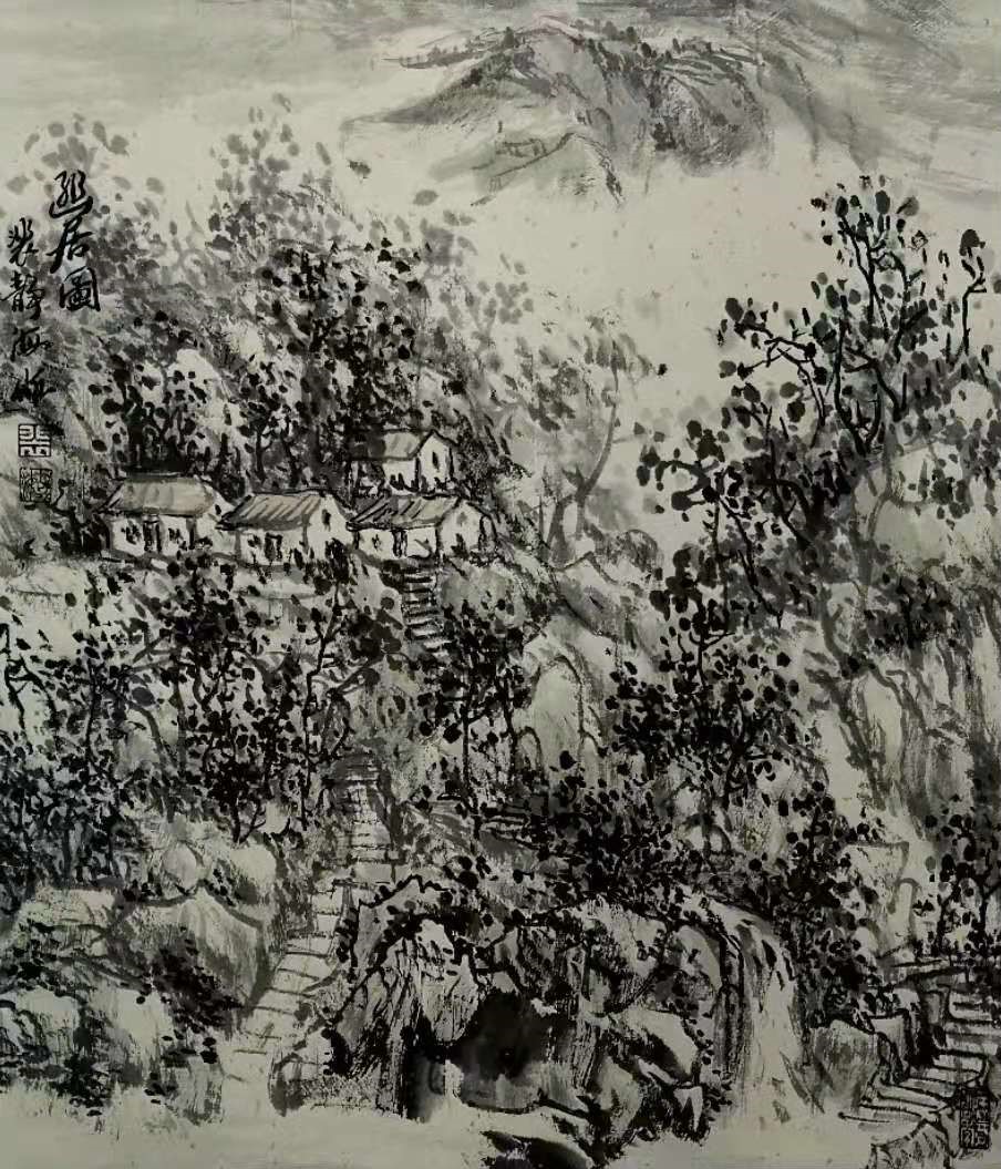 裴静海教授山水作品