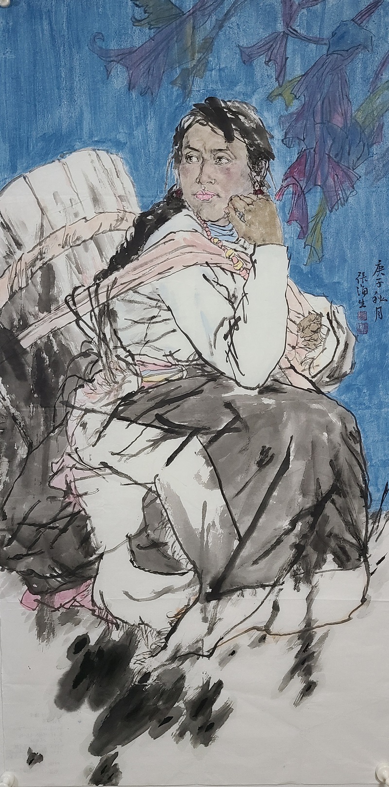 张海生国画人物作品